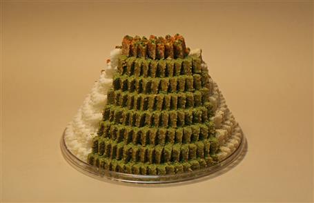 چهار لوز - ظرف بلور گرد